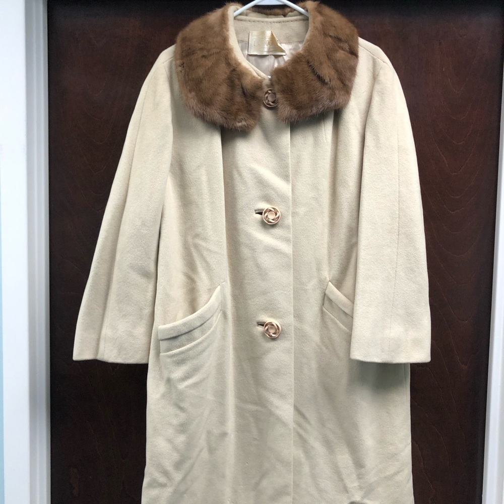 B Altman 50s fur/ wool coat Size L